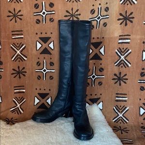 Ann Demeulemeester knee-high leather boots 36.5